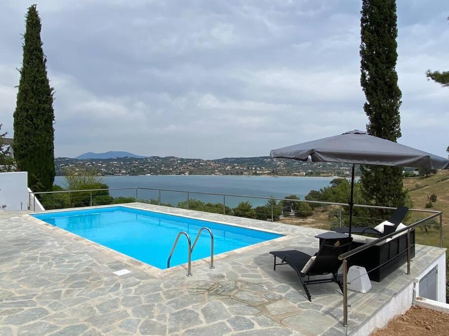 Retreat Villa By The Sea With Pool In Porto Heli Exterior foto